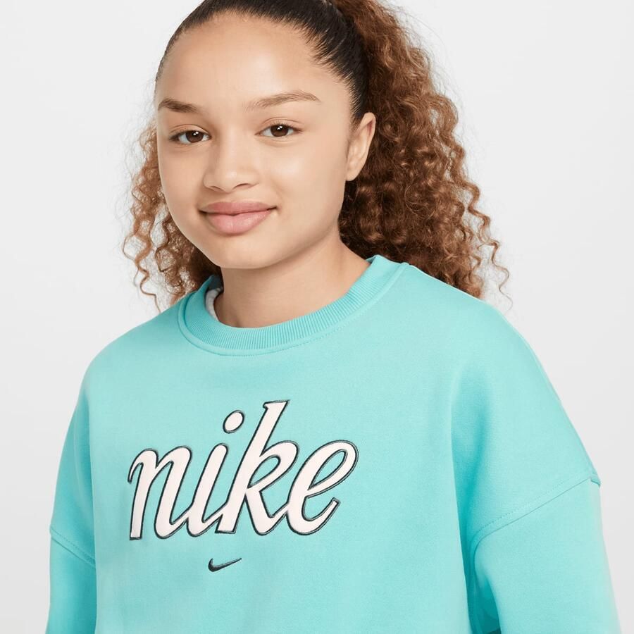 Nike Sweatshirt met ronde hals en recht design voor Sportswear Club Fleece Green Frost Vintage Green Frost Vintage Green - Foto 2