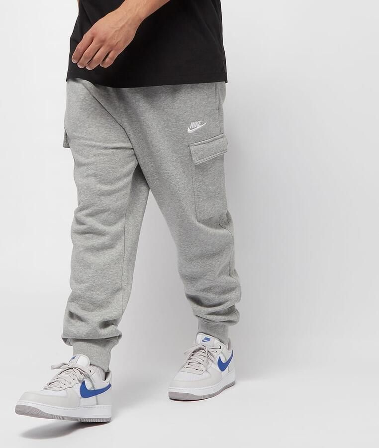 Nike Sportswear Club Fleece Cargo Pants Trainingsbroeken Kleding dark grey heather matte silver whit maat: L beschikbare maaten:S L XL - Foto 4