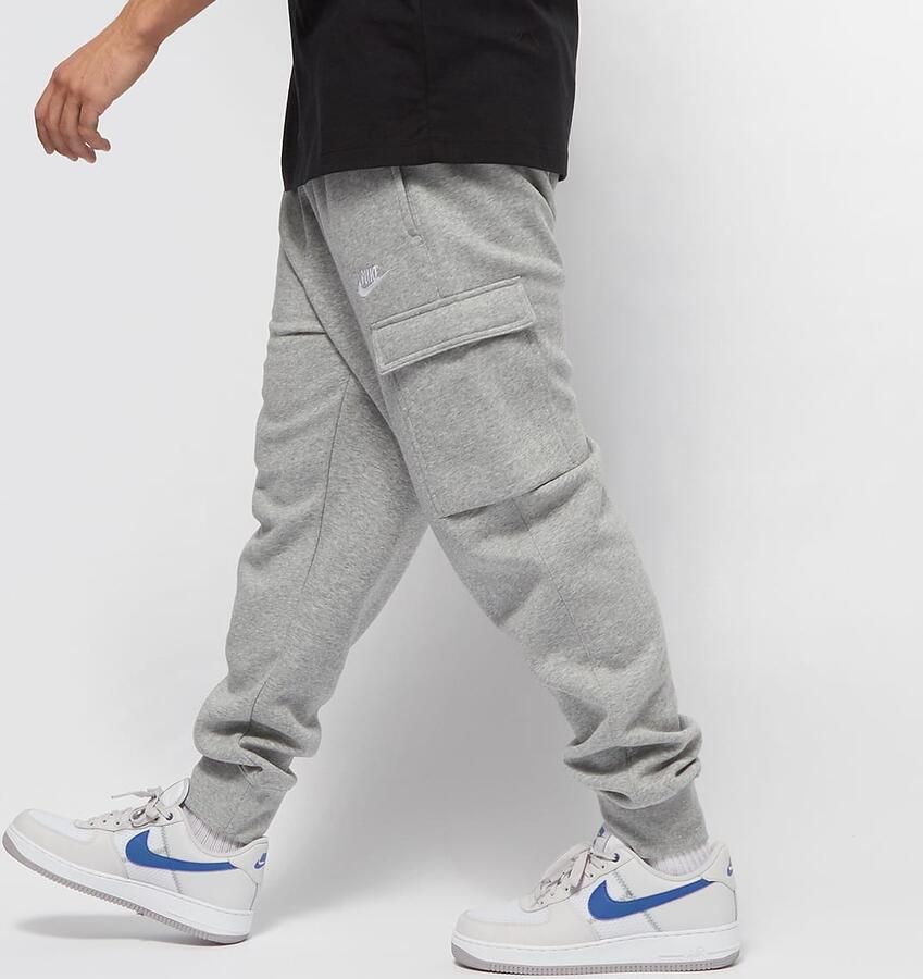 Nike Sportswear Club Fleece Cargo Pants Trainingsbroeken Kleding dark grey heather matte silver whit maat: L beschikbare maaten:S L XL - Foto 3