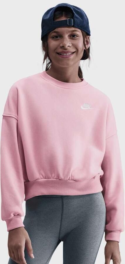 Nike Sportswear Club Fleece Crew-Neck Sweatshirt Unisex Hoodies & Sweaters lichtroze Kleding - Foto 3