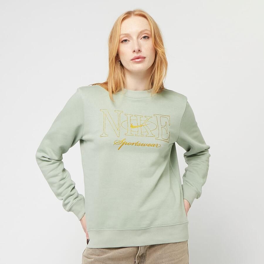 Nike Sportswear Club Fleece Crew Shine Wo Hoodies & Sweaters groen Maat XS Kleding - Foto 3