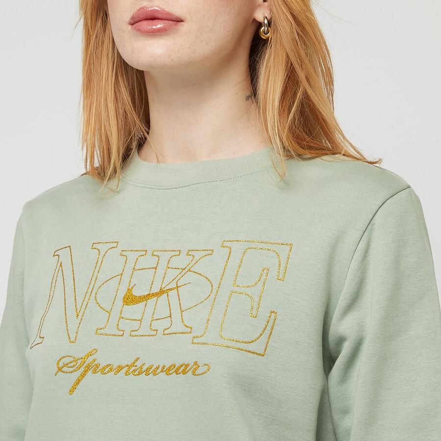 Nike Sportswear Club Fleece Crew Shine Wo Hoodies & Sweaters groen Maat XS Kleding - Foto 2
