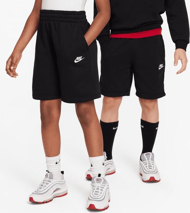 Nike Sportswear Club Fleece French-terry-shorts Sportshorts Kids schwarz maat: 137 beschikbare maaten:137 147 158 170 - Foto 3