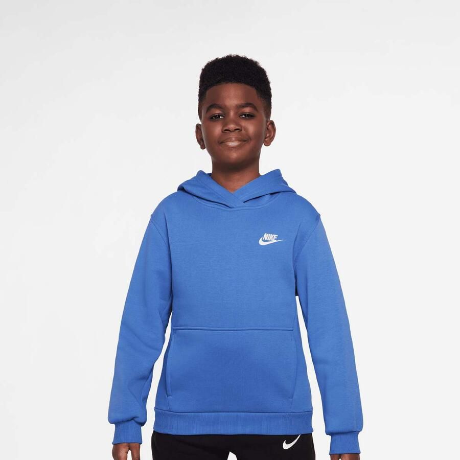 Nike Sportswear Club Fleece Hoodie Low Brand Read Unisex Hoodies & Sweaters blauw Kleding - Foto 2