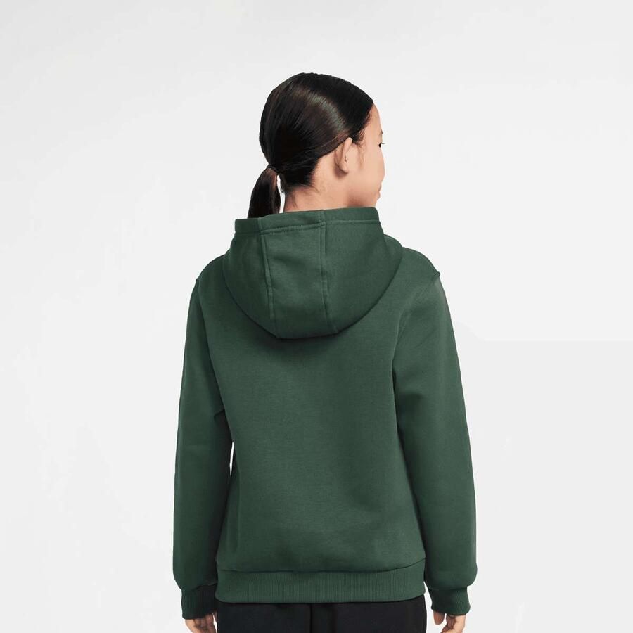 Nike Sportswear Club Fleece Hoodie Low Brand Read Unisex Hoodies & Sweaters groen Kleding