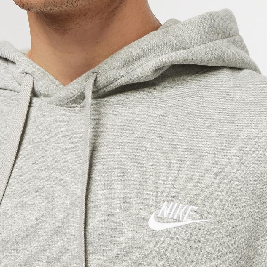 Nike Sportswear Club Fleece Hoodie Hoodies Kleding dark grey heather dark heather white maat: XXL beschikbare maaten:XS S M L XL XXL - Foto 2