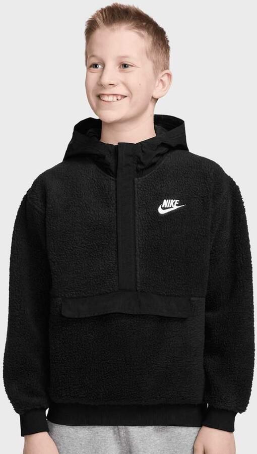Nike Sportswear Club Fleece Loose 1 4-Zip Hoodie Unisex Hoodies & Sweaters zwart Kleding - Foto 3