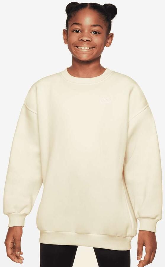 Nike Sportswear Club Fleece Oversized Crew Unisex Hoodies & Sweaters beige Kleding - Foto 3