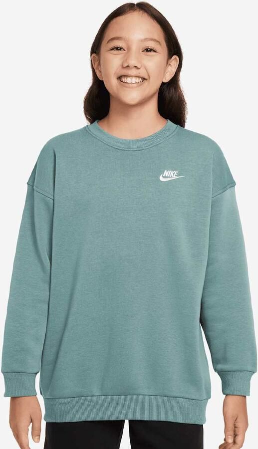 Nike Sportswear Club Fleece Oversized Crew Unisex Hoodies & Sweaters groen Kleding - Foto 3