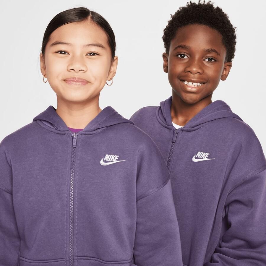 Nike Sportswear Club Fleece Oversized Fullzip Unisex Hoodies & Sweaters roze Kleding