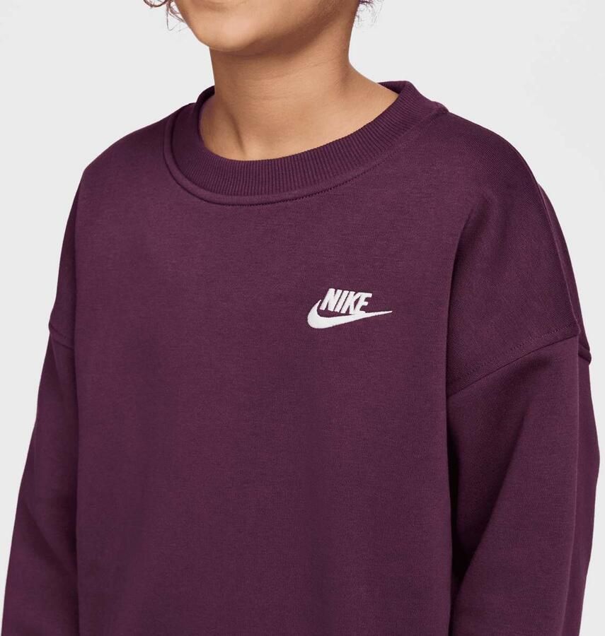 Nike Sportswear Club Fleece Oversized Sweatshirt Unisex Hoodies & Sweaters rood Kleding