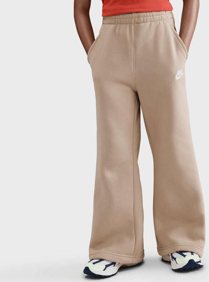 Nike Sportswear Club Fleece Wide-Leg Pants Unisex Trainingsbroeken beige Kleding - Foto 3