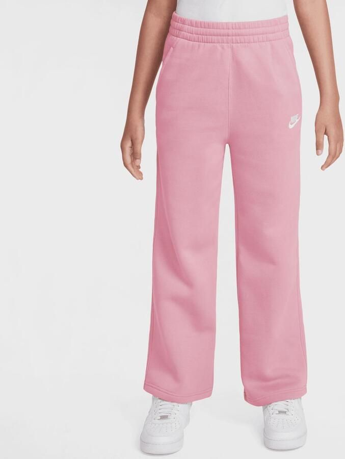 Nike Sportswear Club Fleece Wide-Leg Pants Unisex Trainingsbroeken lichtroze Kleding - Foto 3