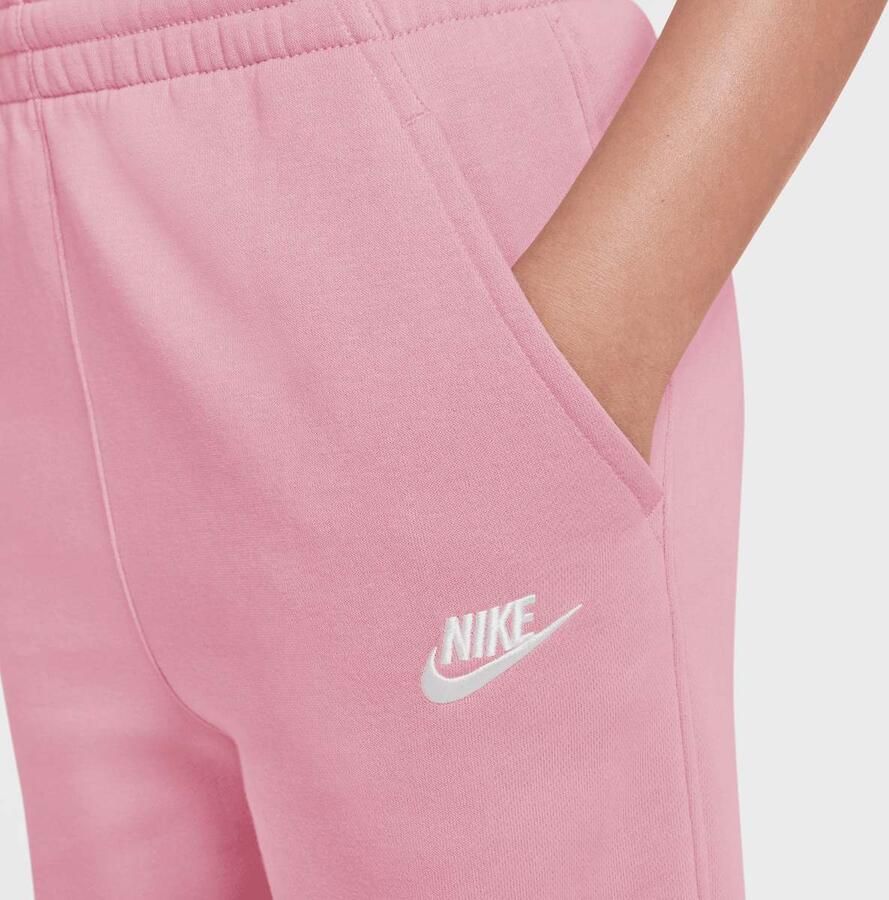 Nike Sportswear Club Fleece Wide-Leg Pants Unisex Trainingsbroeken lichtroze Kleding
