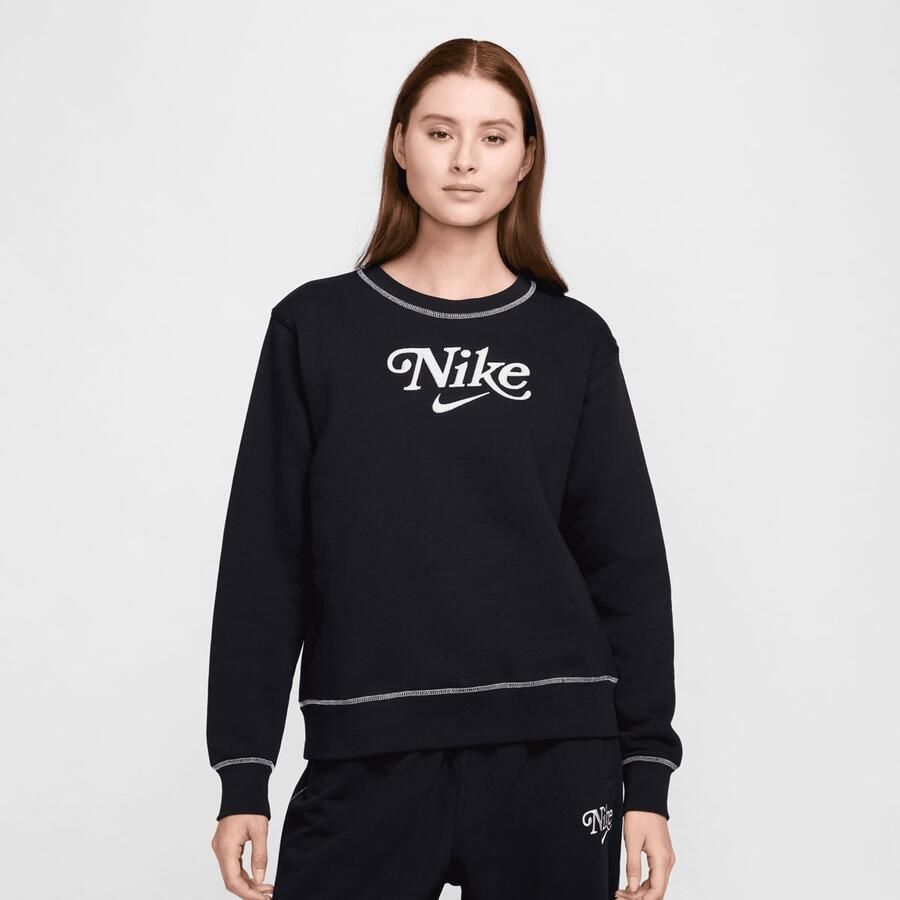 Nike Sportswear Crew-neck Fleece Sweatshirt Sweatshirts black maat: XS beschikbare maaten:XS S M L - Foto 3