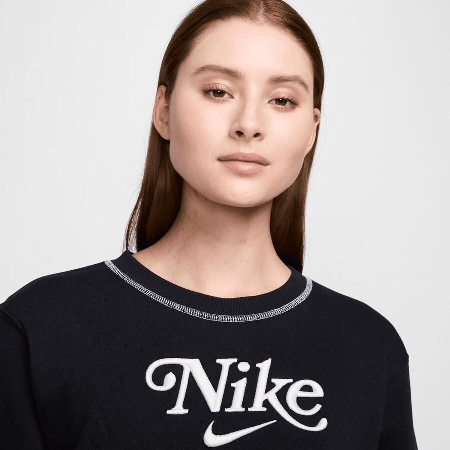 Nike Sportswear Crew-neck Fleece Sweatshirt Sweatshirts black maat: XS beschikbare maaten:XS S M L