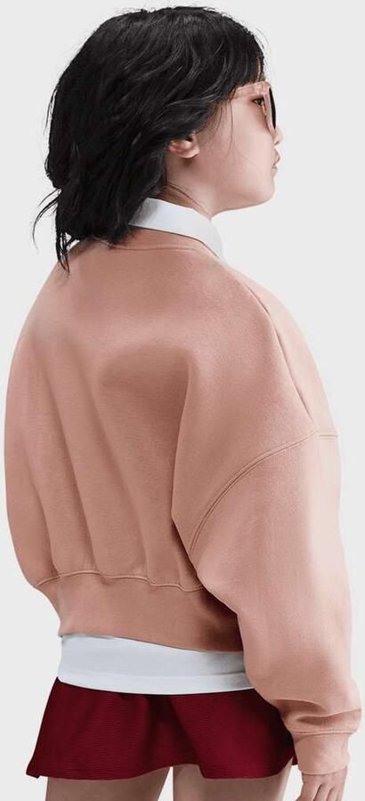 Nike Sportswear Cropped Fleece Sweatshirt Unisex Hoodies & Sweaters lichtroze Kleding - Foto 2