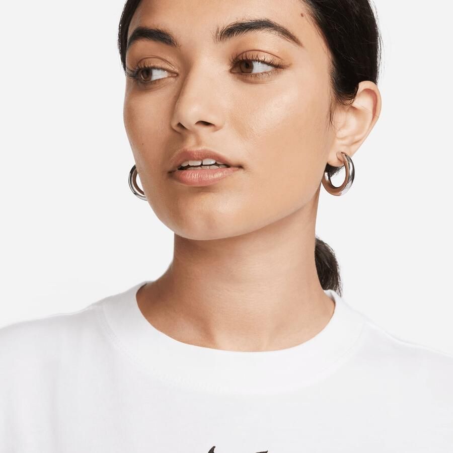 Nike Sportswear Essential Tee Lbr T-shirts white black maat: XS beschikbare maaten:XS S M L