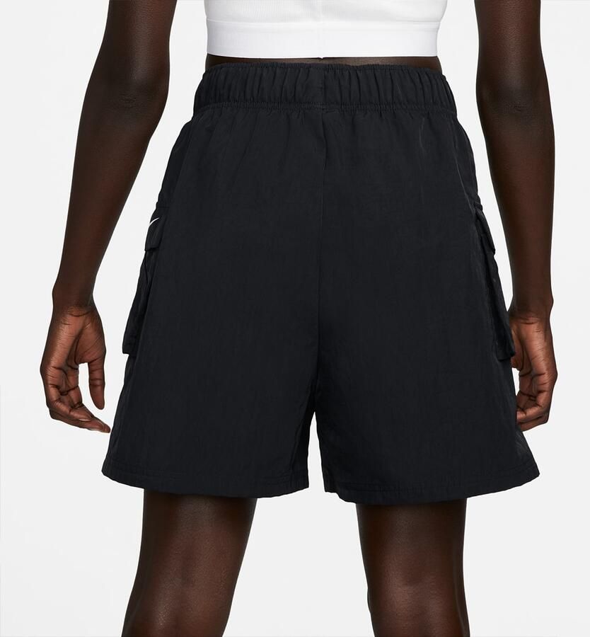 Nike Sportswear Essential Women's Woven High-Rise Shorts Women Sportshorts zwart Maat XS Kleding - Foto 2