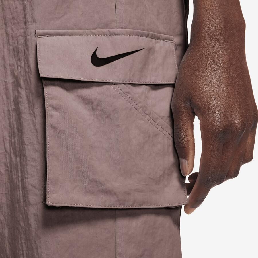 Nike Sportswear Essential Woven High Rise Cargo Pants Cargobroeken Dames smokey mauve black maat: XS beschikbare maaten:XS S M L