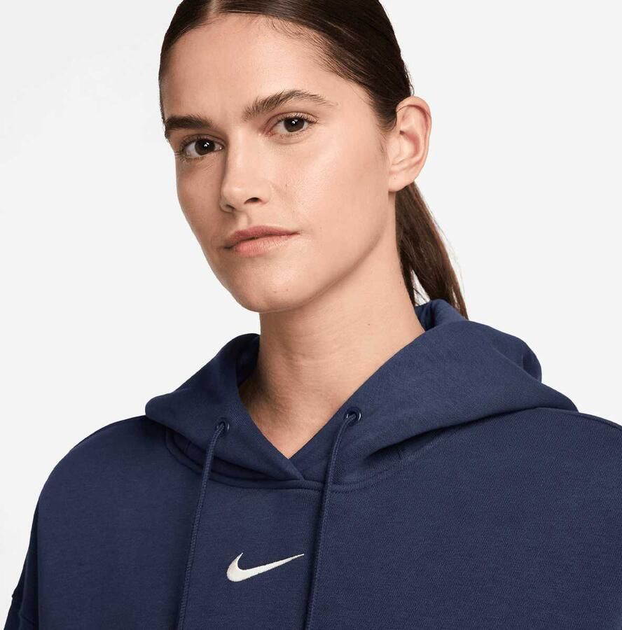 Nike Sportswear Fleece Oversize Hoodie Women Hoodies & Sweaters blauw Maat XS Kleding