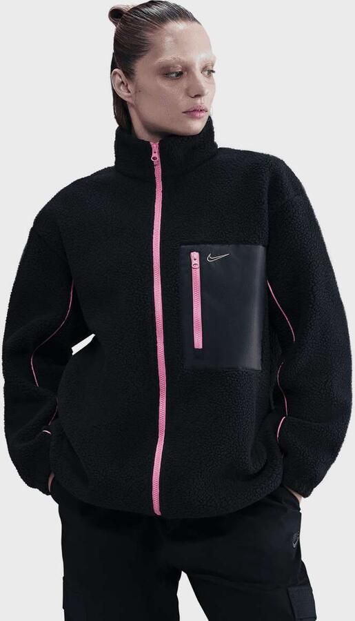 Nike Sportswear Full-Zip High-Pile Fleece Jacket Wo Bomberjacks zwart Maat XS Kleding - Foto 3