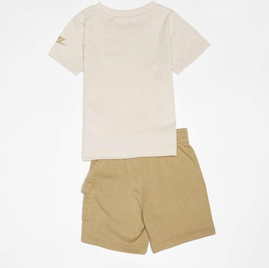Nike Sportswear High Brand Read Cargo Shorts Set (2 Piece) Baby Rompers & Sets in beige formaten: 18 M