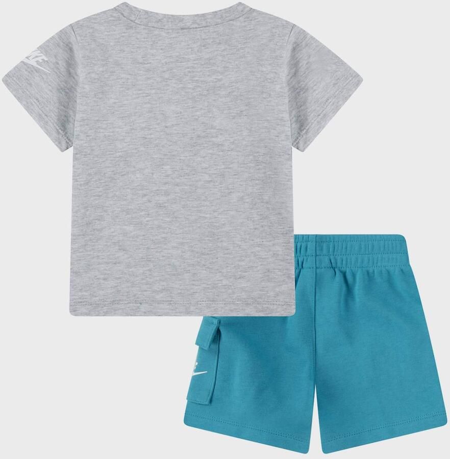 Nike Sportswear High Brand Read Cargo Shorts Set (2 Piece) Unisex Baby Rompers & Sets grijs 116 Kleding - Foto 2