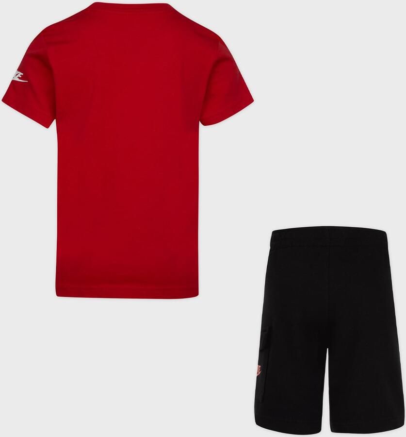 Nike Sportswear High Brand Read Cargo Shorts Set (2 Piece) Unisex Baby Rompers & Sets rood 122 Kleding - Foto 2