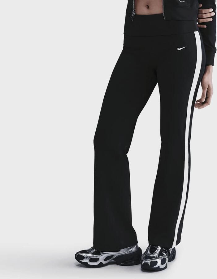 Nike Sportswear High Raised Fold Over Pant Wo Trainingsbroeken zwart Maat XS Kleding - Foto 3