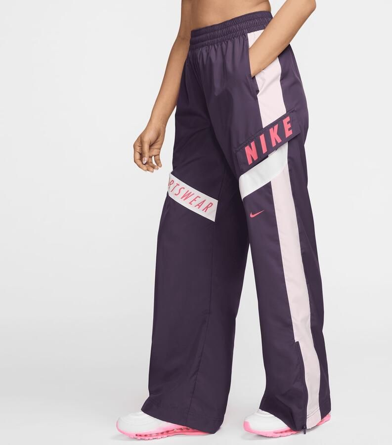 Nike Sportswear High-Waisted Pants Women Trainingsbroeken roze Maat XS Kleding - Foto 3