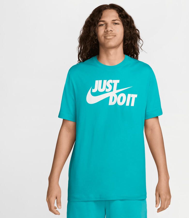 Nike Sportswear Tee Just Do It Swoosh men T-Shirts & Polo's turkoois Maat XL Kleding - Foto 3