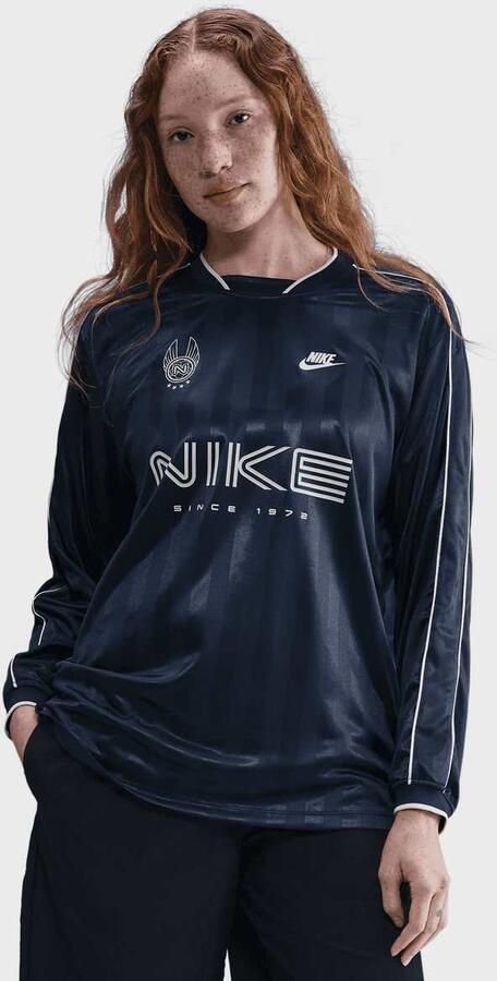 Nike Sportswear Long-Sleeve Jersey Top Wo Longsleeves blauw Maat XS Kleding - Foto 3