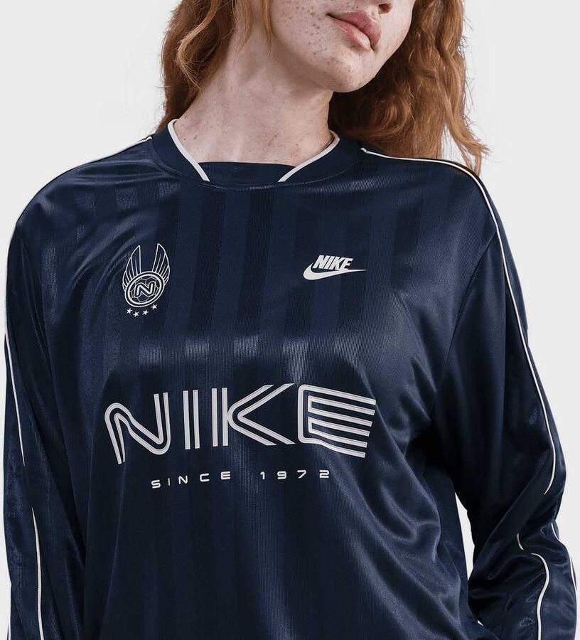 Nike Sportswear Long-Sleeve Jersey Top Wo Longsleeves blauw Maat XS Kleding