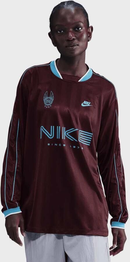 Nike Sportswear Long-Sleeve Jersey Top Wo Longsleeves rood Maat XS Kleding - Foto 3