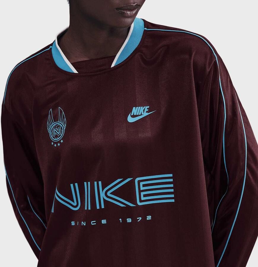 Nike Sportswear Long-Sleeve Jersey Top Wo Longsleeves rood Maat XS Kleding