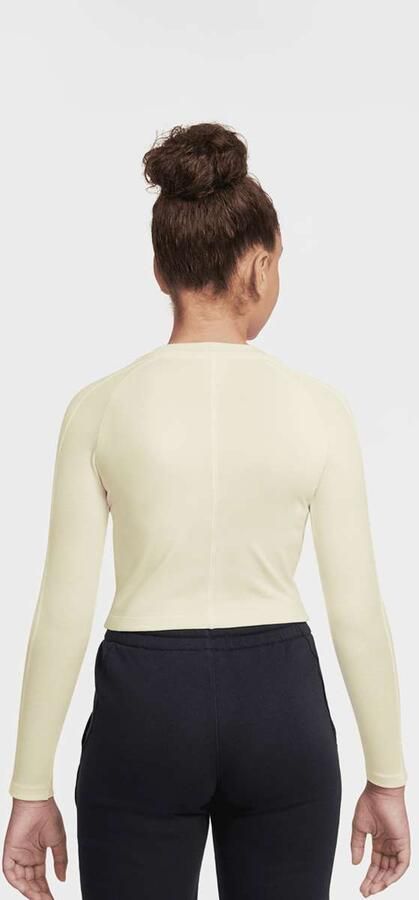 Nike Sportswear Long Sleeve Top Dance Unisex Longsleeves beige Kleding - Foto 2