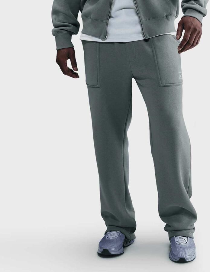 Nike Sportswear Open-Hem Fleece Pants Men Trainingsbroeken grijs Maat XL Kleding - Foto 3