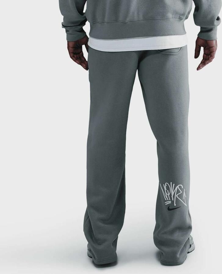 Nike Sportswear Open-Hem Fleece Pants Men Trainingsbroeken grijs Maat XL Kleding