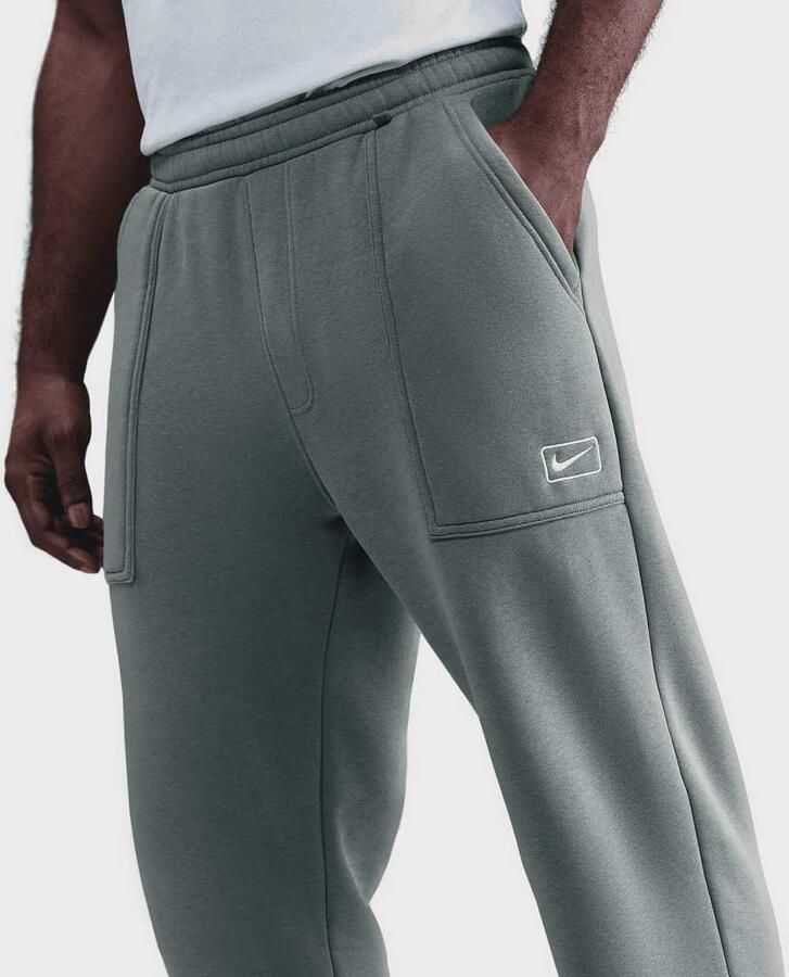 Nike Sportswear Open-Hem Fleece Pants Men Trainingsbroeken grijs Maat XL Kleding - Foto 2