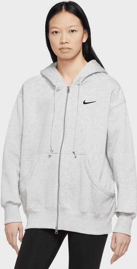 Nike Sportswear Phoenix Fleece Full-Zip Oversize Hoodie Wo Hoodies & Sweaters grijs Maat XS Kleding - Foto 3