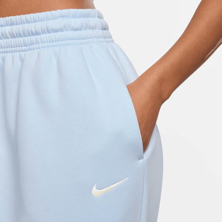 Nike Oversized joggingbroek met hoge taille voor dames Sportswear Phoenix Fleece Blue Tint- Dames Blue Tint