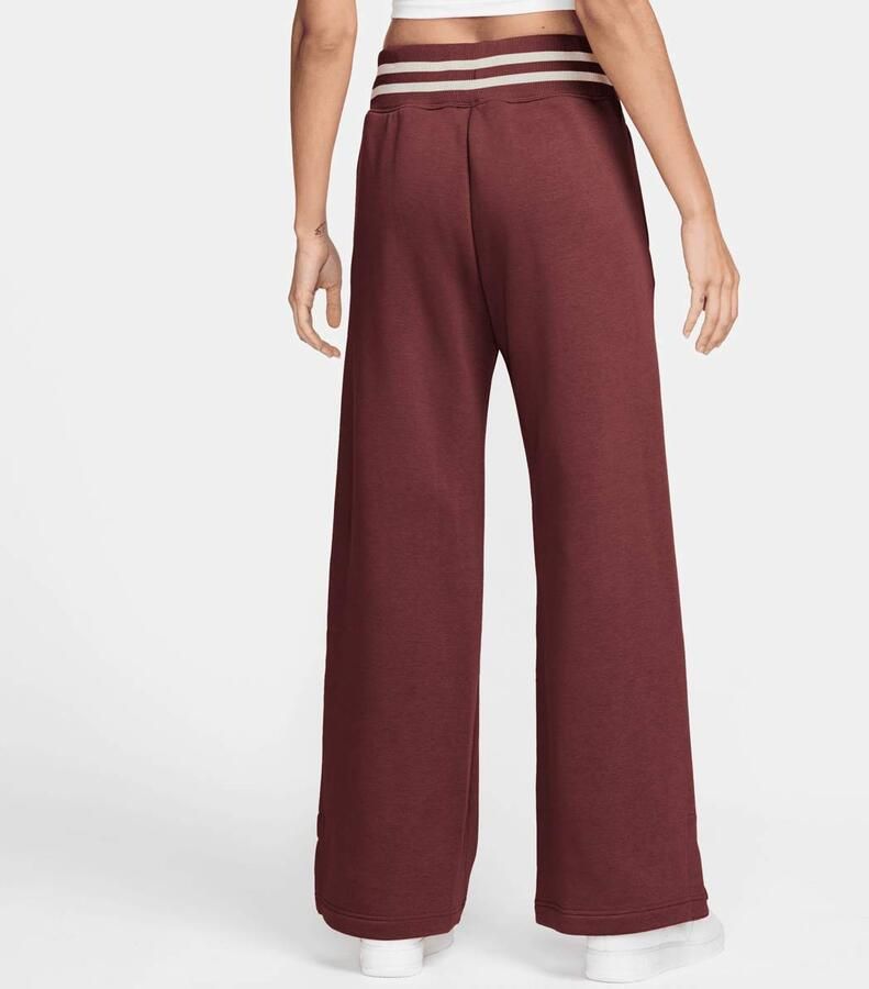 Nike Sportswear Phoenix Fleece High-Rise Graphics Wide Pants Wo Trainingsbroeken rood Maat XS Kleding - Foto 2