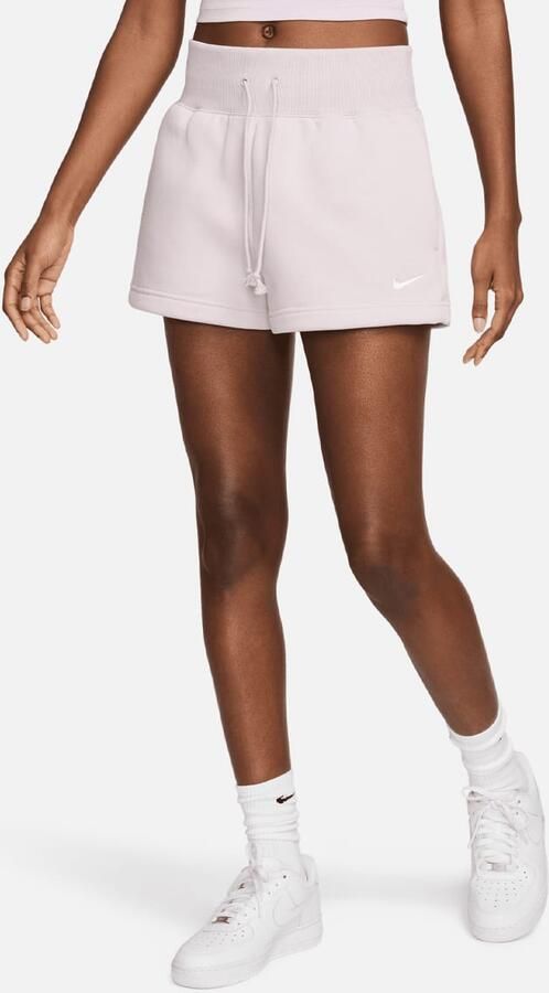 Nike Sportswear Phoenix Fleece High Rise Short Sportshorts platinum violet sail maat: XS beschikbare maaten:XS S M L - Foto 3