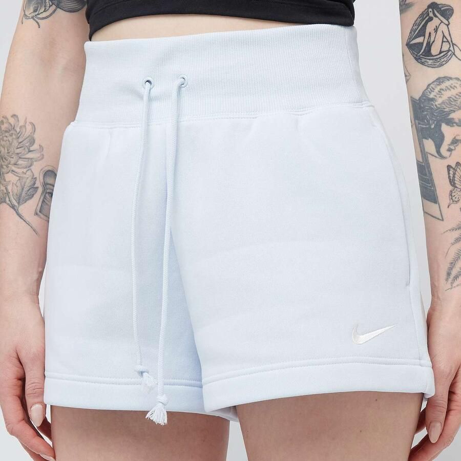 Nike Sportswear Phoenix Fleece High-Rise Shorts Wo Sportshorts blauw Maat XS Kleding