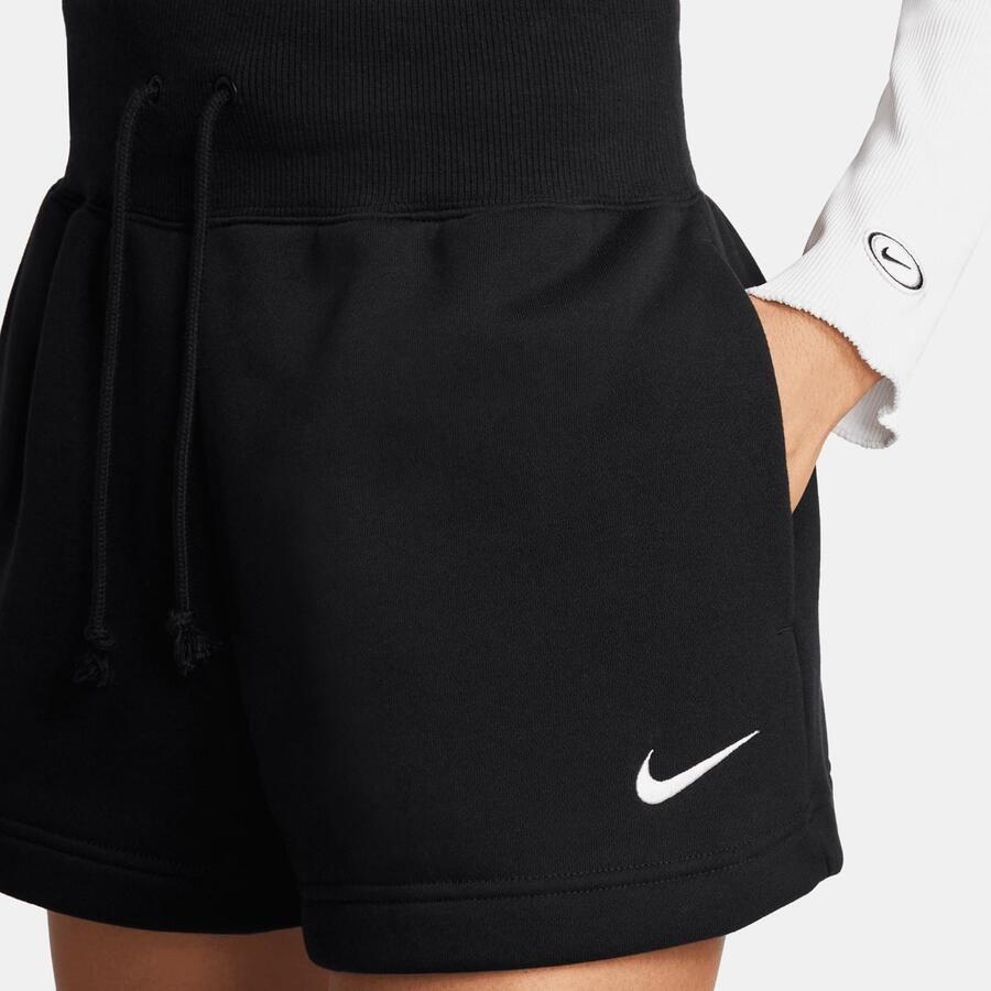 Nike Sportswear Phoenix Fleece High-rise Shorts Sportshorts black sail maat: XS beschikbare maaten:XS S M L XL