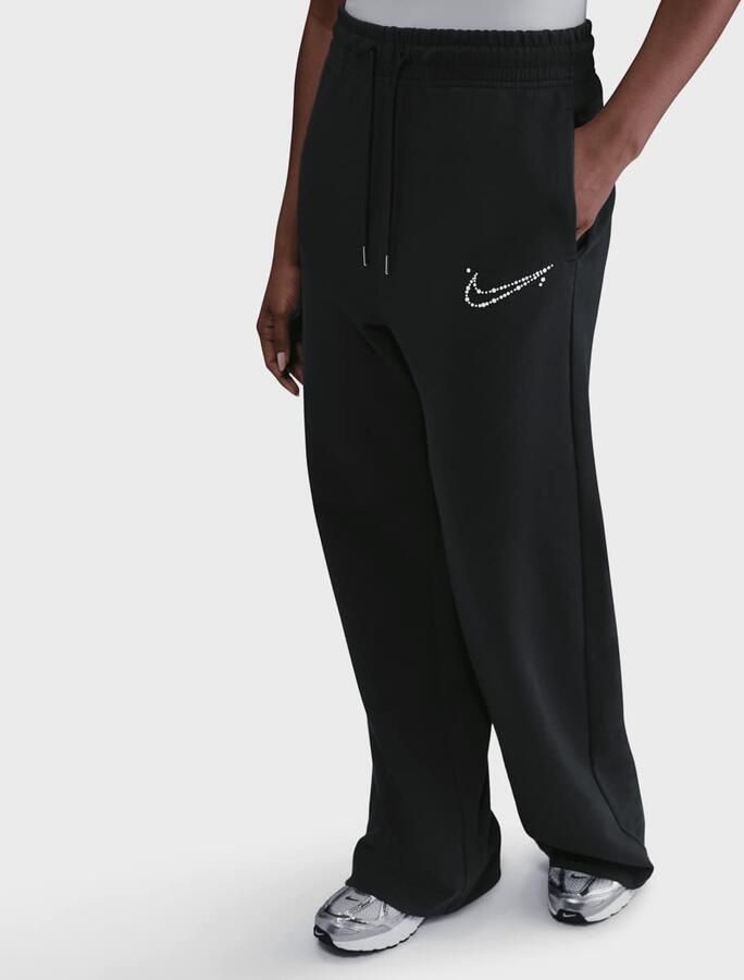 Nike Sportswear Phoenix Fleece High-Rise Wide Pants Wo Trainingsbroeken zwart Maat XS Kleding - Foto 3