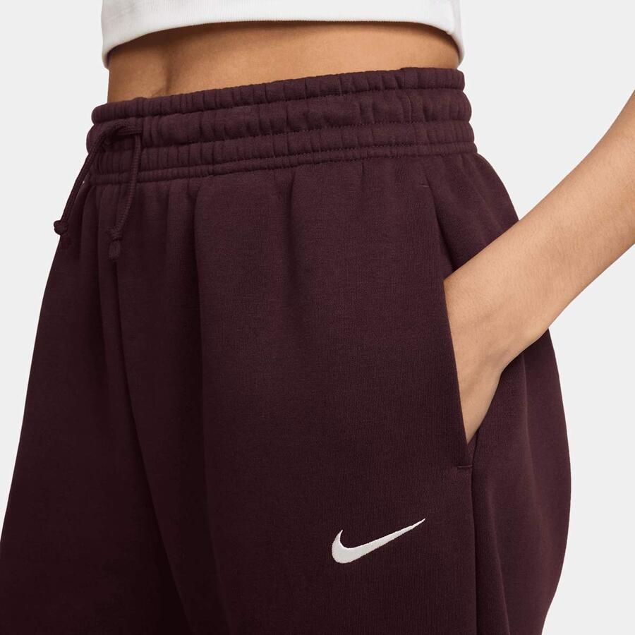 Nike Sportswear Phoenix Fleece High-Waisted Oversized Sweatpants Wo Trainingsbroeken rood Maat S Kleding