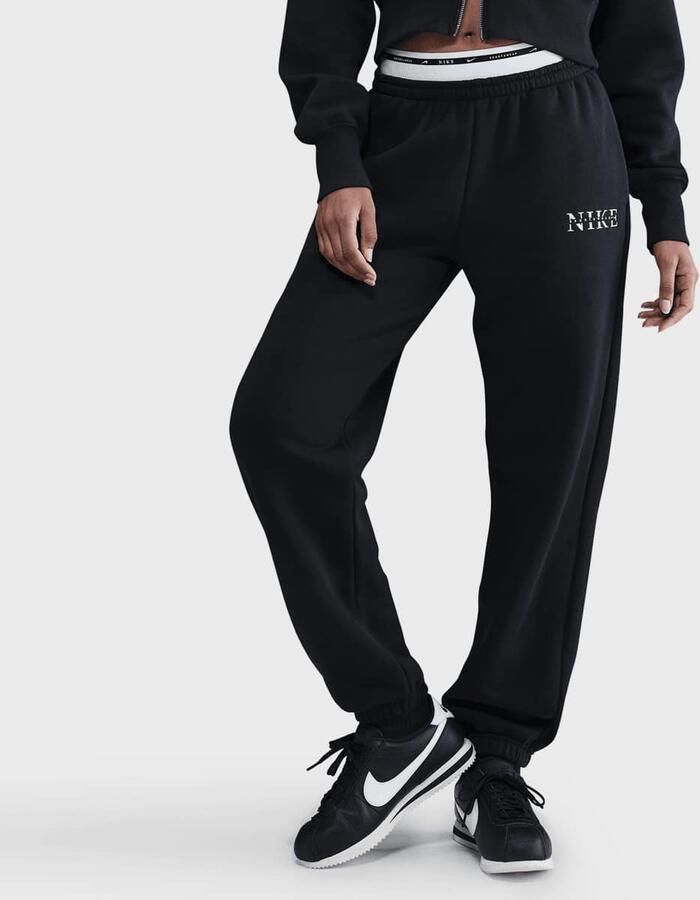 Nike Sportswear Phoenix Fleece High-Waisted Sweatpants Wo Trainingsbroeken zwart Maat XS Kleding - Foto 3