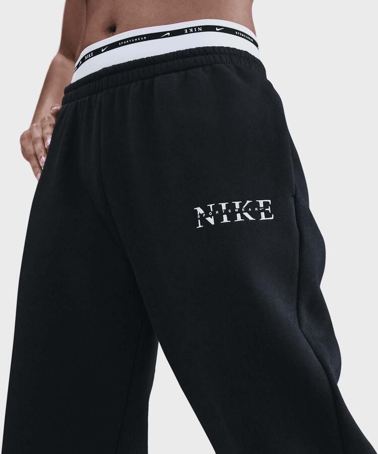 Nike Sportswear Phoenix Fleece High-Waisted Sweatpants Wo Trainingsbroeken zwart Maat XS Kleding